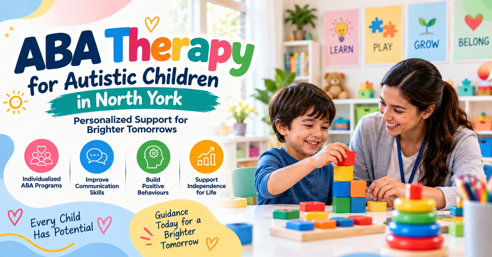 ABA therapy for autistic children in North York