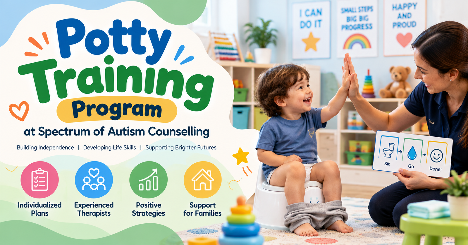 Potty Training program at Spectrum of Autism Counselling